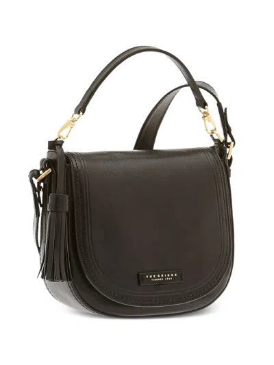 The Bridge Pearldistrict Tassel-detail Leather Shoulder Bag In Black