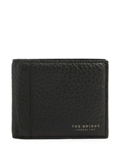 The Bridge Pebbled Leather Wallet In Black