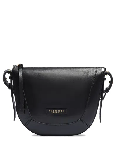 The Bridge Pebbled-leather Cross Body Bag In Black