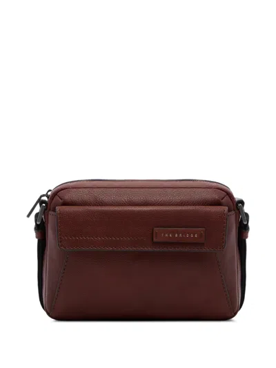 The Bridge Pebbled-leather Messenger Bag In Brown