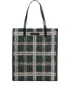The Bridge Plaid Tote Bag In Green