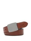 The Bridge Reversible Leather Belt In Pattern