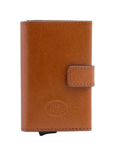 The Bridge Rfid-protection Leather Cardholder In Brown