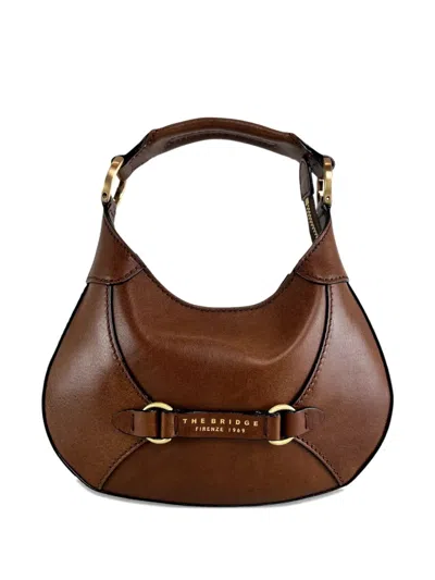 The Bridge Ring-detail Leather Shouder Bag In Brown