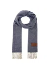 The Bridge Fringed Scarf In Blue