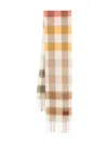 The Bridge Checked Fringed Scarf In Multi
