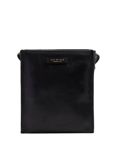 The Bridge Small Leather Cross Body Bag In Black