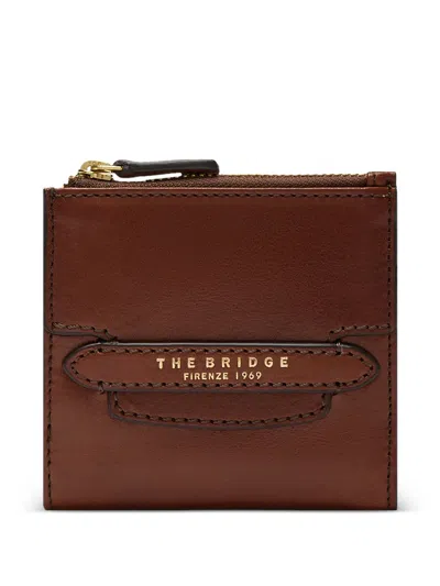 The Bridge Small Leather Press-stud Wallet In Pink