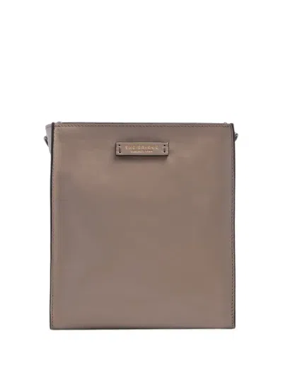 The Bridge Small Mirra Leather Crossbody Bag In Brown