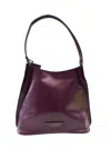 The Bridge Spacious Leather Hobo Bag With Magnetic Closure And Internal Pocket In Burgundy
