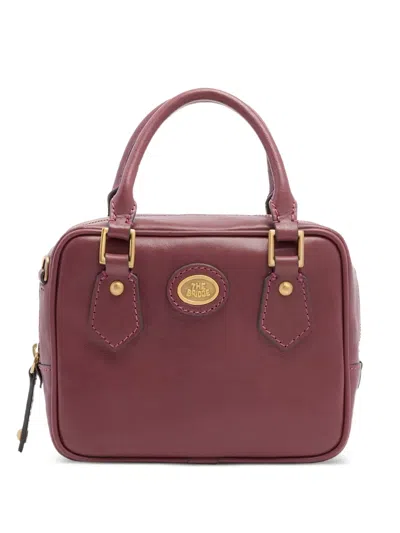 The Bridge Story Donna Logo-plaque Leather Mini Shoulder Bag In Pink