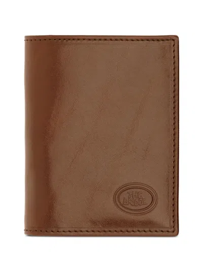 The Bridge Story Logo-embossed Leather Cardholder In Brown