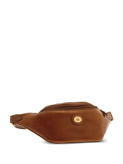 The Bridge Story Logo-plaque Leather Belt Bag In Brown