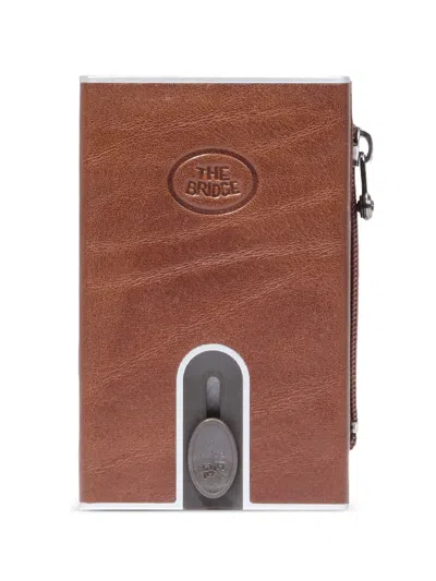 The Bridge Story Rfid Slider-mechanism Leather Card Holder In Brown