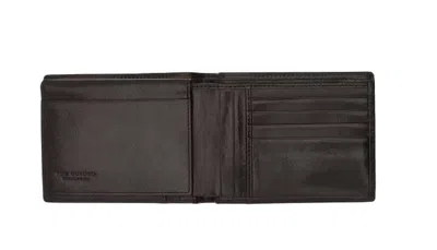 The Bridge Black Leather Wallet In Nero Neri E Grigi