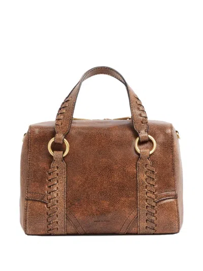 The Bridge Whipstitch-detail Leather Tote Bag In Pattern