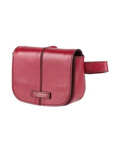 The Bridge Woman Belt Bag Burgundy Size - Leather In Red