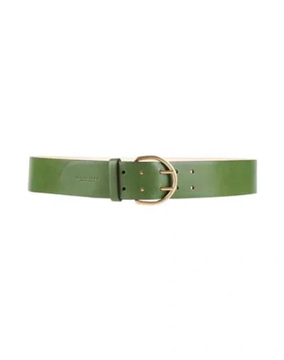 The Bridge Woman Belt Military Green Size 39.5 Leather