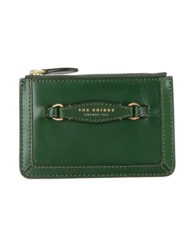 The Bridge Woman Cardholder Green Size - Cow Leather