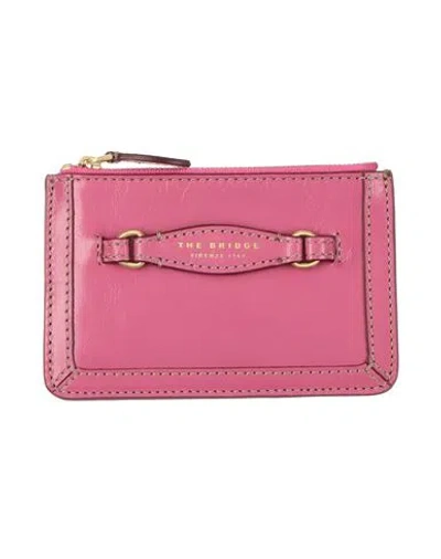 The Bridge Woman Cardholder Magenta Size - Cow Leather In Purple