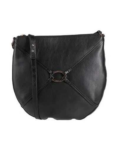 The Bridge Woman Cross-body Bag Black Size - Leather