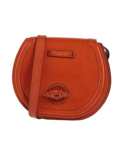 The Bridge Woman Cross-body Bag Brick Size - Leather In Red