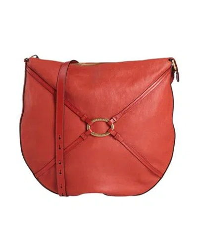 The Bridge Woman Cross-body Bag Brick Size - Leather In Red