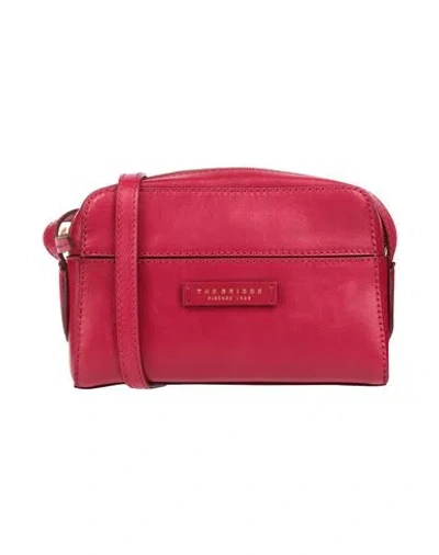 The Bridge Woman Cross-body Bag Burgundy Size - Cow Leather In Red
