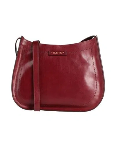 The Bridge Woman Cross-body Bag Burgundy Size - Cow Leather In Red