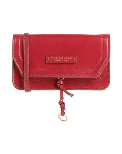 The Bridge Woman Cross-body Bag Burgundy Size - Leather In Red