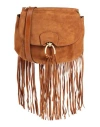 The Bridge Woman Cross-body Bag Camel Size - Leather In Beige