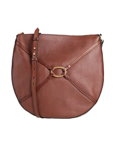 The Bridge Woman Cross-body Bag Chocolate Brown Size - Leather