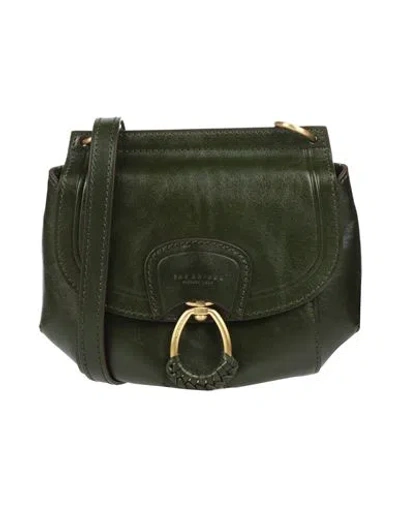 The Bridge Woman Cross-body Bag Dark Green Size - Leather In Green