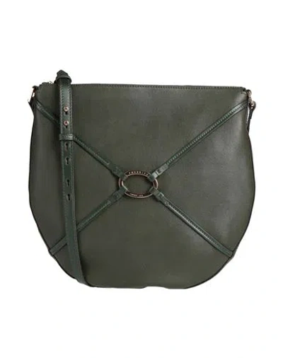 The Bridge Woman Cross-body Bag Dark Green Size - Leather
