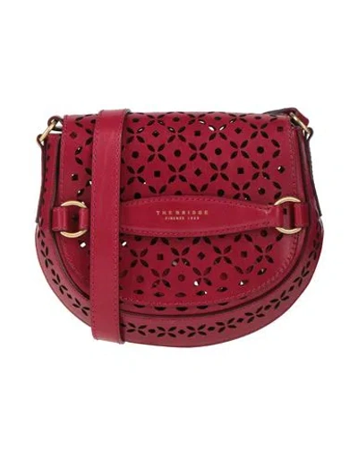 The Bridge Woman Cross-body Bag Garnet Size - Leather In Red