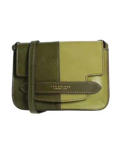 The Bridge Woman Cross-body Bag Green Size - Leather