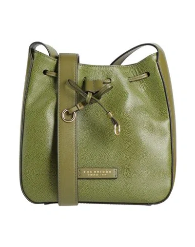 The Bridge Woman Cross-body Bag Green Size - Leather