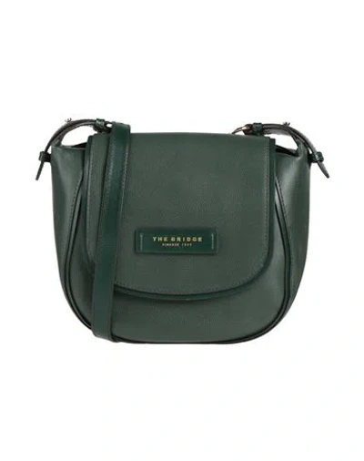 The Bridge Woman Cross-body Bag Dark Green Size - Leather