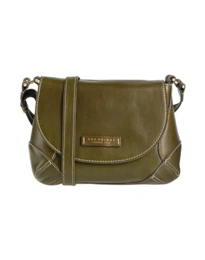 The Bridge Woman Cross-body Bag Military Green Size - Leather
