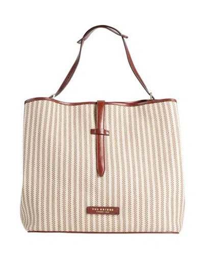 The Bridge Woman Handbag Beige Size - Textile Fibers, Leather In Sand