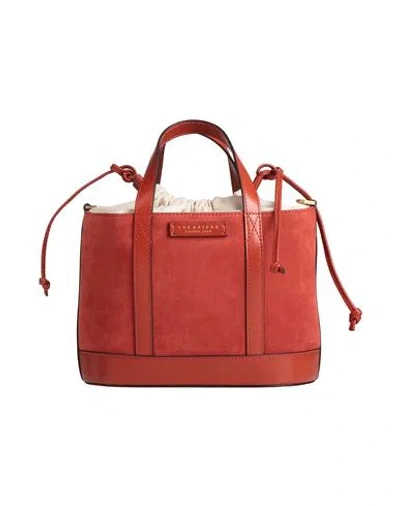 The Bridge Woman Handbag Brick Size - Leather In Red