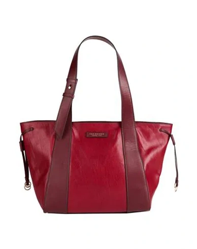 The Bridge Woman Handbag Brick Size - Leather In Red