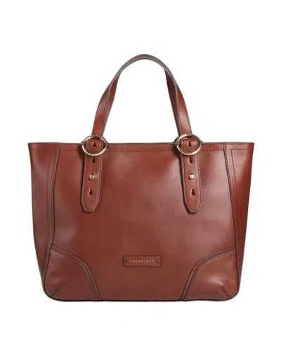 The Bridge Woman Handbag Brown Size - Cow Leather In Burgundy
