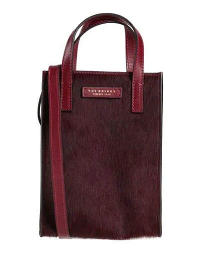 The Bridge Woman Handbag Burgundy Size - Leather In Red