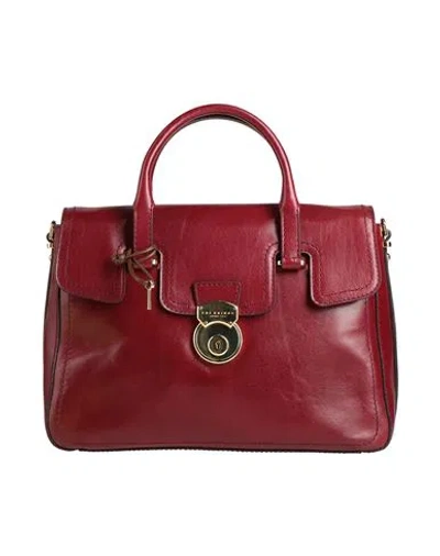 The Bridge Woman Handbag Burgundy Size - Leather In Red