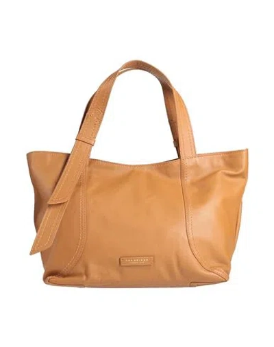 The Bridge Woman Handbag Camel Size - Leather In Sand