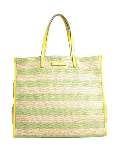 The Bridge Woman Handbag Light Green Size - Synthetic Fibers, Cow Leather In Neutral