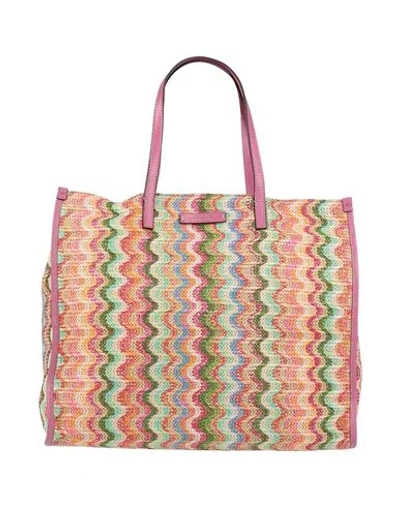 The Bridge Woman Handbag Mauve Size - Leather, Textile Fibers In Purple