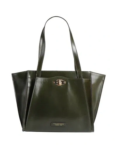 The Bridge Woman Handbag Military Green Size - Leather