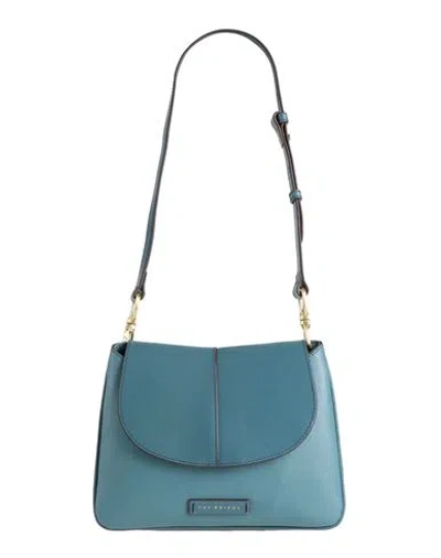 The Bridge Woman Shoulder Bag Blue Size - Leather